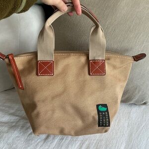 Dooney & Bourke Beige Canvas crossbody satchel 20
